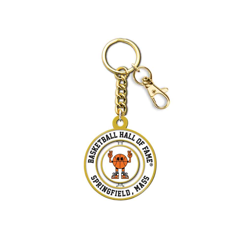 Basketball Hall of Fame Buckets and Dimes Spinner Keychain