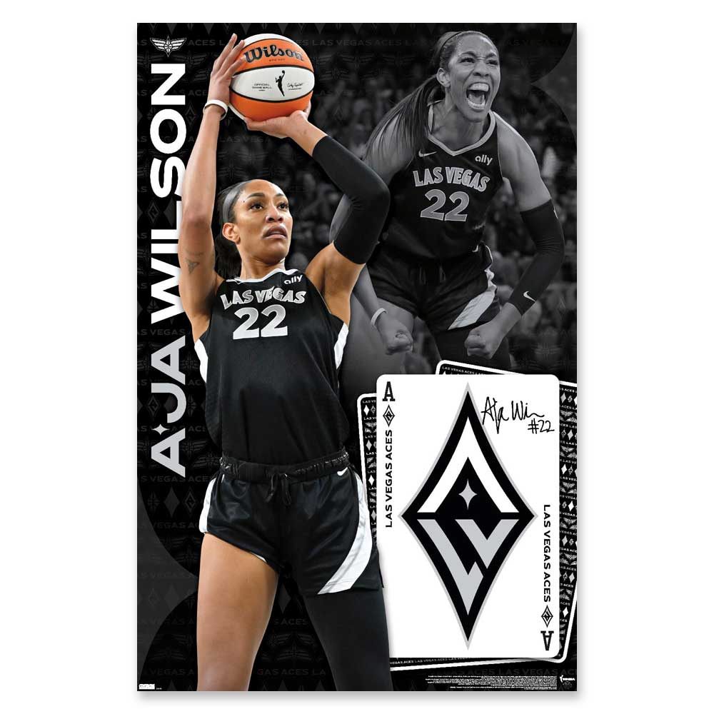 WNBA Las Vegas Aces Aja Wilson Poster