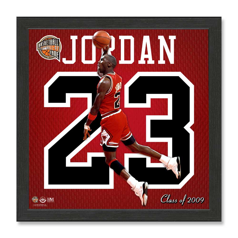 Michael Jordan Basketball HOF Impact Jersey Frame