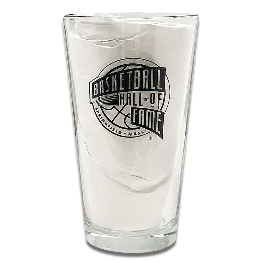 BASKETBALL HALL OF FAME LOGO PINT GLASS