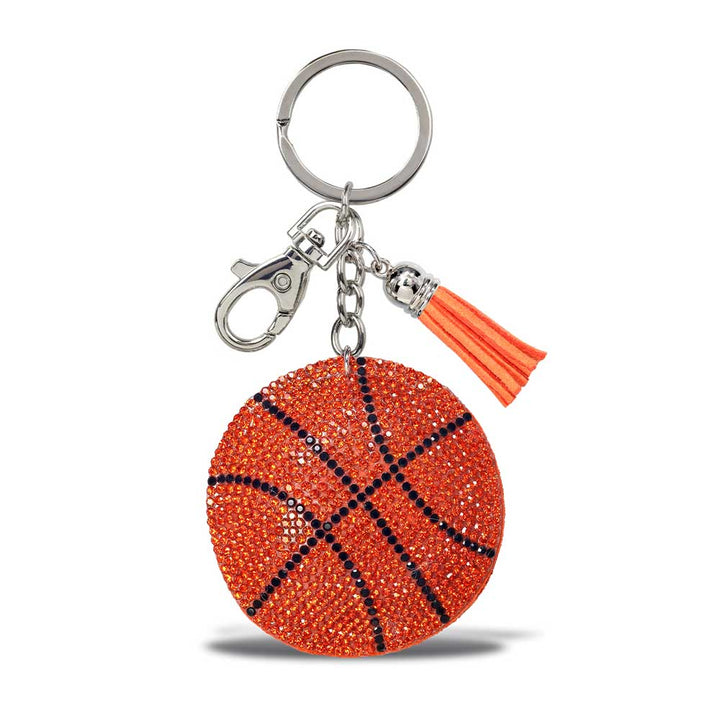 Basketball Hall of Fame Bling Basketball Keychain