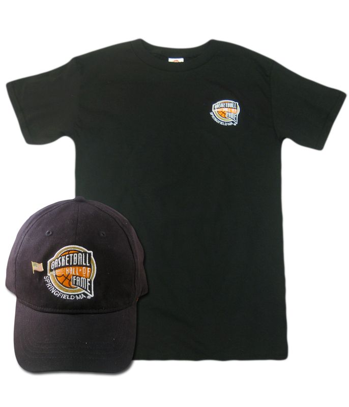 Men's Hall of Fame Cap and Tee Black Combo