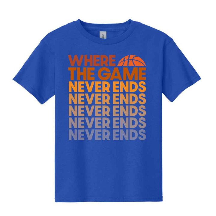 Basketball Hall of Fame Game Never Ends Youth T-Shirt