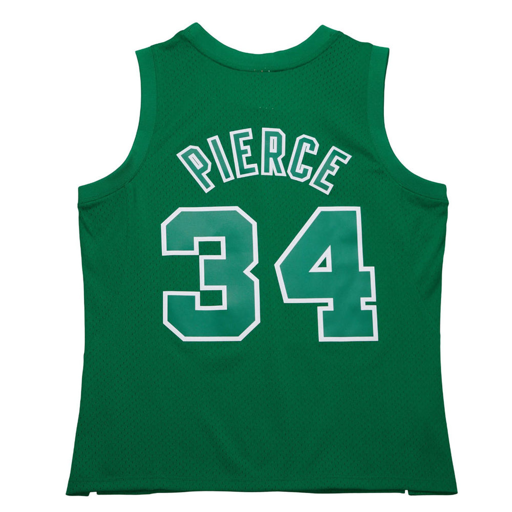 The Swingman Paul Pierce Boston Celtics Christmas Day 2012 Jersey features PIERCE and 34 in white on green—an essential for any Celtics fan.